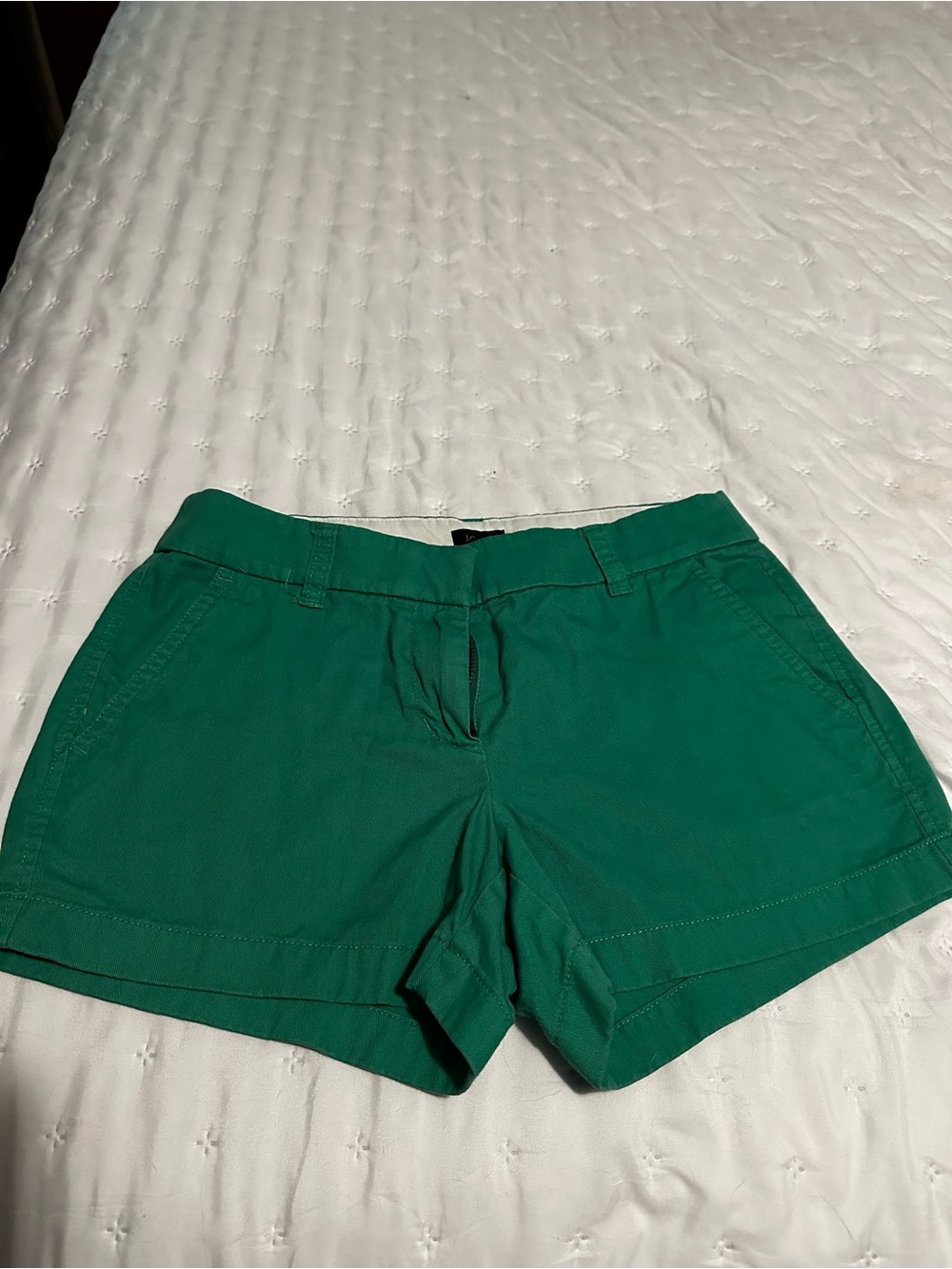 J Crew Kelly Green Cotton Shorts